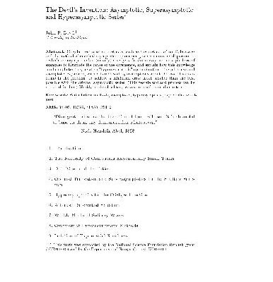 خرید و دانلود نسخه کامل کتاب Asymptotic, superasymptotic and hyperasymptotic series