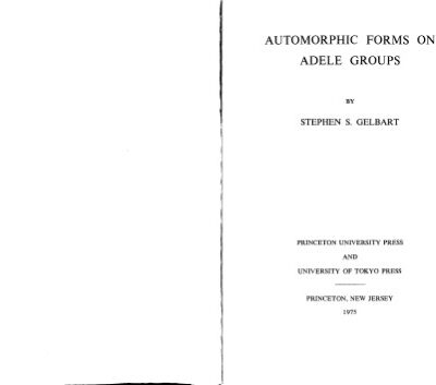 خرید و دانلود نسخه کامل کتاب Automorphic Forms on Adele Groups