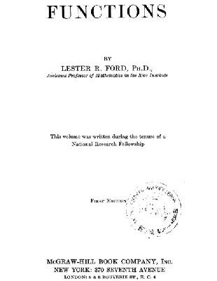 خرید و دانلود نسخه کامل کتاب Automorphic Functions 1ST Edition