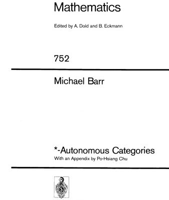 خرید و دانلود نسخه کامل کتاب *- Autonomous Categories