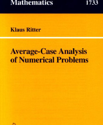 خرید و دانلود نسخه کامل کتاب Average-Case Analysis of Numerical Problems