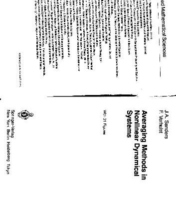 خرید و دانلود نسخه کامل کتاب Averaging methods in nonlinear dynamical systems