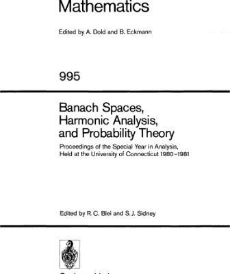 خرید و دانلود نسخه کامل کتاب Banach spaces, harmonic analysis, and probability theory
