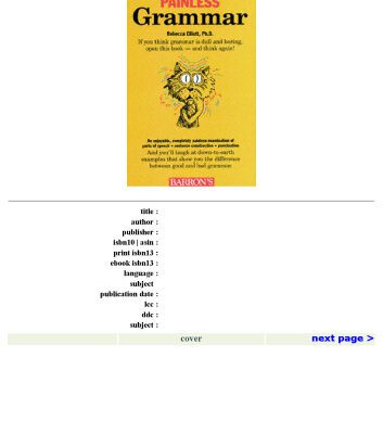 خرید و دانلود نسخه کامل کتاب Barron’s Painless Grammar (Barron’s Painless Series)