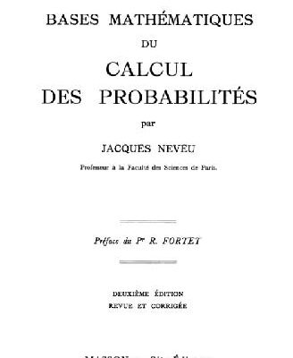 خرید و دانلود نسخه کامل کتاب Bases mathematiques du calcul des probabilites