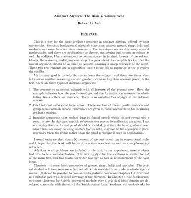 خرید و دانلود نسخه کامل کتاب Basic Abstract Algebra: For Graduate Students and Advanced Undergraduates