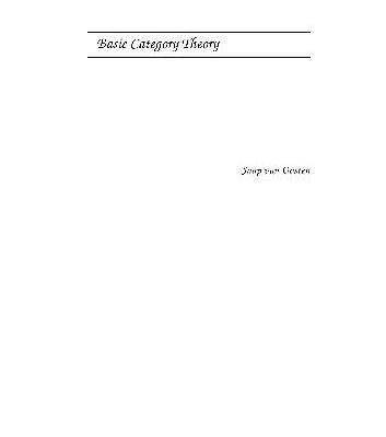 خرید و دانلود نسخه کامل کتاب Basic category theory