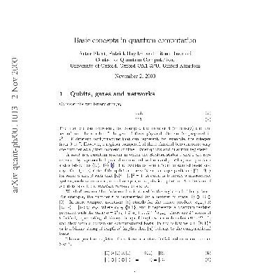 خرید و دانلود نسخه کامل کتاب Basic concepts in quantum computation