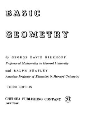 خرید و دانلود نسخه کامل کتاب Basic geometry