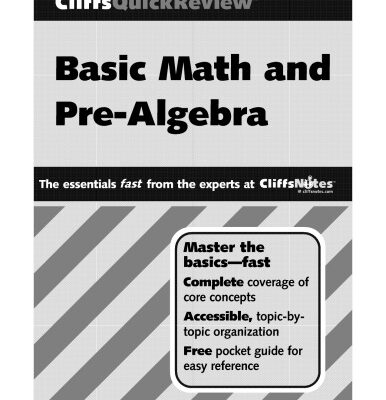 خرید و دانلود نسخه کامل کتاب Basic Math and Pre-Algebra. Cliffs Quick Review