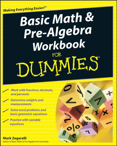 خرید و دانلود نسخه کامل کتاب Basic Math & Pre-Algebra Workbook For Dummies (For Dummies (Lifestyles Paperback))