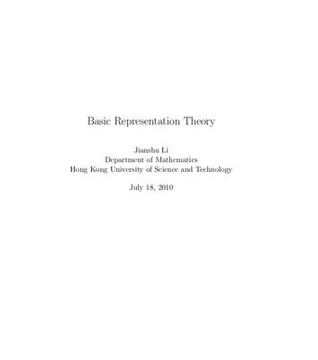 خرید و دانلود نسخه کامل کتاب Basic Representation Theory