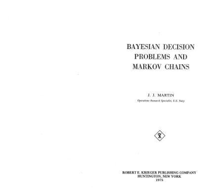 خرید و دانلود نسخه کامل کتاب Bayesian decision problems and Markov chains