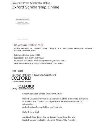 خرید و دانلود نسخه کامل کتاب Bayesian Statistics 9