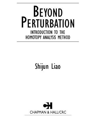 خرید و دانلود نسخه کامل کتاب Beyond Perturbation (Modern Mathematics and Mechanics)