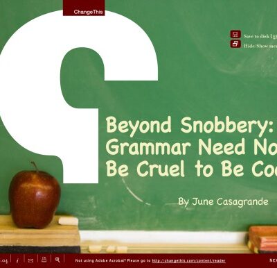 خرید و دانلود نسخه کامل کتاب Beyond Snobbery Grammar Need not be Cruel to be Cool