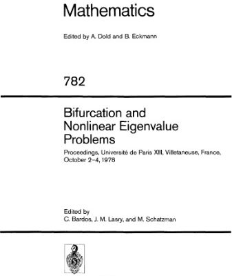 خرید و دانلود نسخه کامل کتاب Bifurcation and nonlinear eigenvalue problems