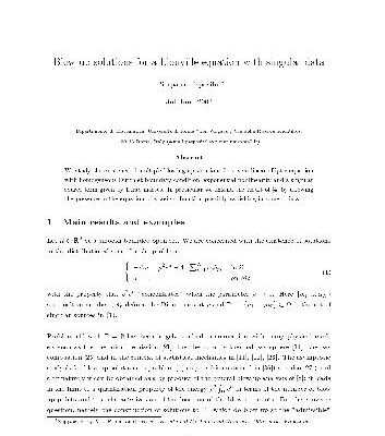 خرید و دانلود نسخه کامل کتاب Blow up solutions for a Liouville equation with singular data