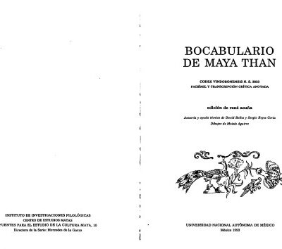خرید و دانلود نسخه کامل کتاب Bocabulario de maya than