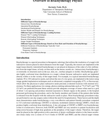 خرید و دانلود نسخه کامل کتاب Brachytherapy Physics, Second Edition (Medical Physics Monograph)