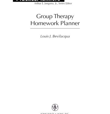 خرید و دانلود نسخه کامل کتاب Brief Group Therapy Homework Planner (Atlas of Polymer 3rd Edition)