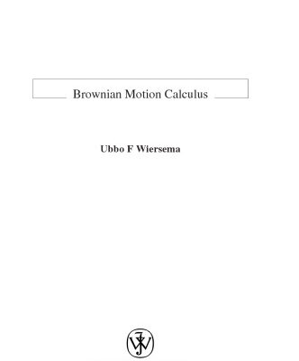 خرید و دانلود نسخه کامل کتاب Brownian Motion Calculus