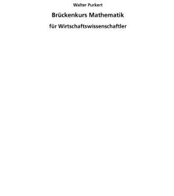 خرید و دانلود نسخه کامل کتاب Brueckenkurs Mathematik
