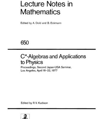 خرید و دانلود نسخه کامل کتاب C-algebras and applications to physics