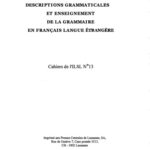 خرید و دانلود نسخه کامل کتاب Cahiers de l’ ILSL n° 13 : Descriptions grammaticales et enseignement de la grammaire en français langue étrangère