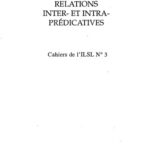 خرید و دانلود نسخه کامل کتاب Cahiers de l’ ILSL n° 3 : Relations inter- et intra-prédicatives. Linguistique slave et linguistique générale