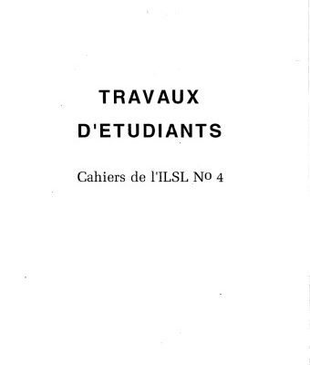 خرید و دانلود نسخه کامل کتاب Cahiers de l’ ILSL n° 4 : Travaux d’étudiants