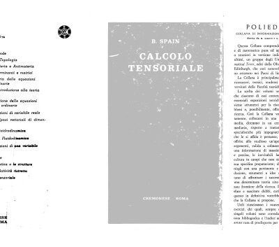 خرید و دانلود نسخه کامل کتاب Calcolo Tensoriale