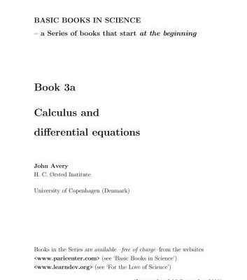 خرید و دانلود نسخه کامل کتاب Calculus and differential equations