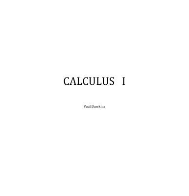 خرید و دانلود نسخه کامل کتاب Calculus I