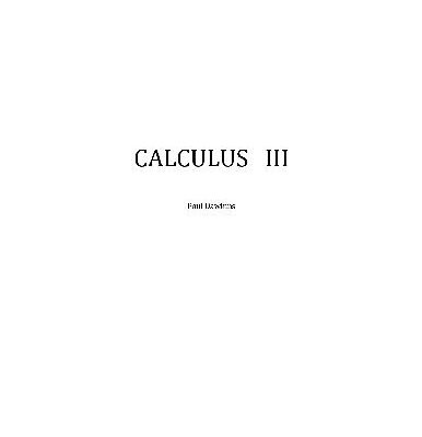 خرید و دانلود نسخه کامل کتاب Calculus III