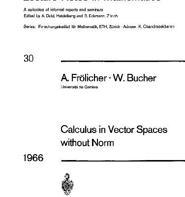 خرید و دانلود نسخه کامل کتاب Calculus in Vector Spaces without Norm