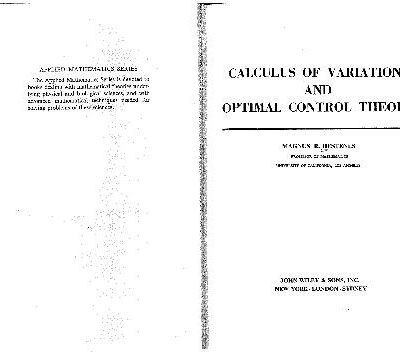 خرید و دانلود نسخه کامل کتاب Calculus of variations and optimal control theory