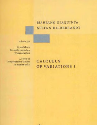 خرید و دانلود نسخه کامل کتاب Calculus of variations I