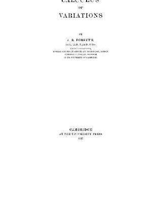 خرید و دانلود نسخه کامل کتاب CALCULUS OF VARIATIONS