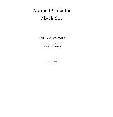 خرید و دانلود نسخه کامل کتاب Calculus without Limits