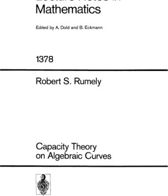 خرید و دانلود نسخه کامل کتاب Capacity Theory on Algebraic Curves