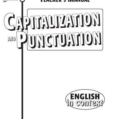 خرید و دانلود نسخه کامل کتاب Capitalization and Punctuation (English in Context)