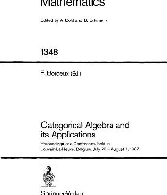 خرید و دانلود نسخه کامل کتاب Categorical Algebra and Its Applications