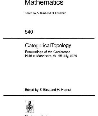 خرید و دانلود نسخه کامل کتاب Categorical Topology