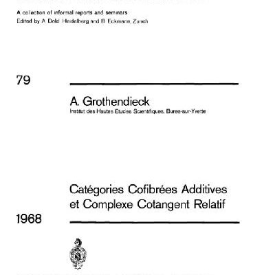خرید و دانلود نسخه کامل کتاب Categories Cofibrees Additives et Complexe Cotangent Relatif