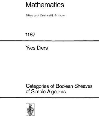 خرید و دانلود نسخه کامل کتاب Categories of Boolean Sheaves of Simple Algebras