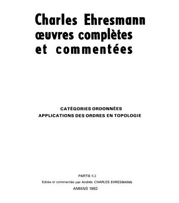 خرید و دانلود نسخه کامل کتاب Catégories ordonnées – Applications des ordres en topologie