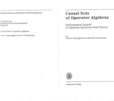 خرید و دانلود نسخه کامل کتاب Causal Nets of Operator Algebras. Mathematical Aspects of Algebraic Quantum Field Theory