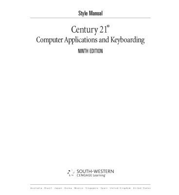 خرید و دانلود نسخه کامل کتاب century 21 keyboarding and information processing