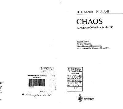 خرید و دانلود نسخه کامل کتاب Chaos: a program collection for the PC